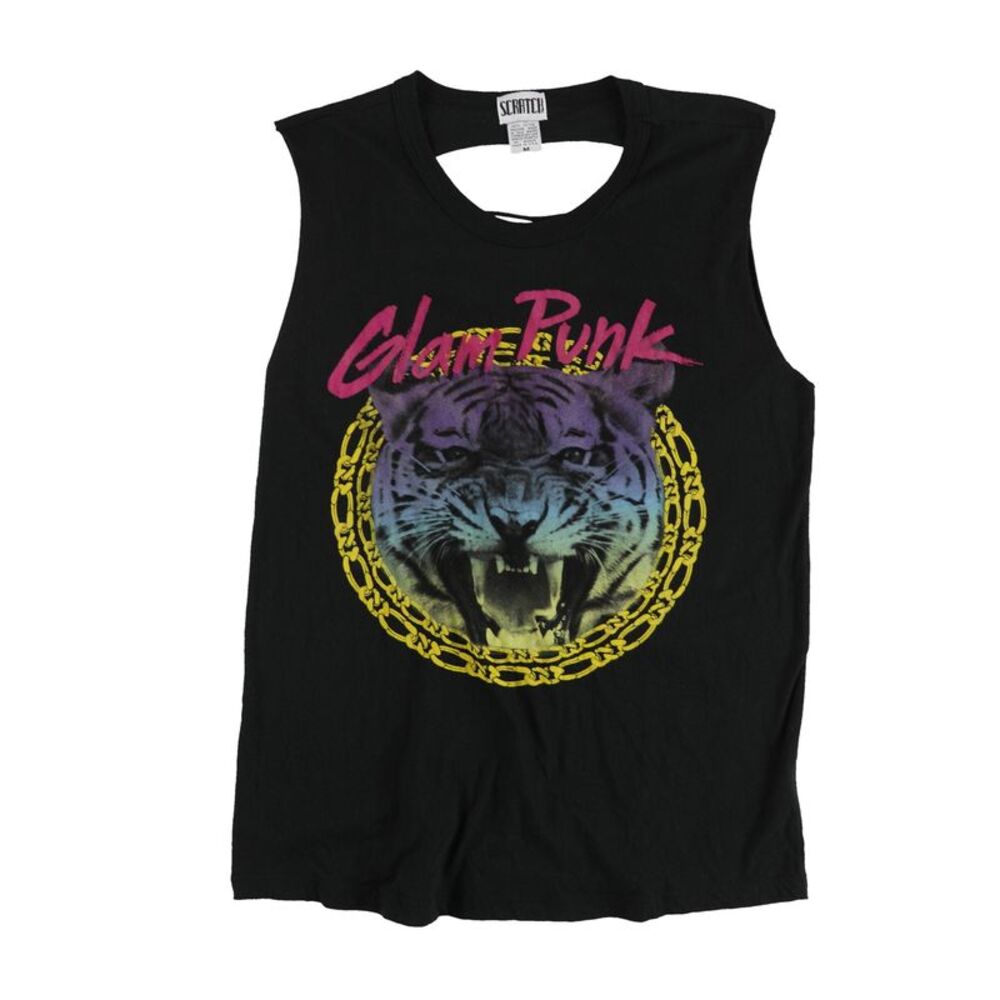 Scratch Womens Glam Punk Muscle Tank Top, NWT